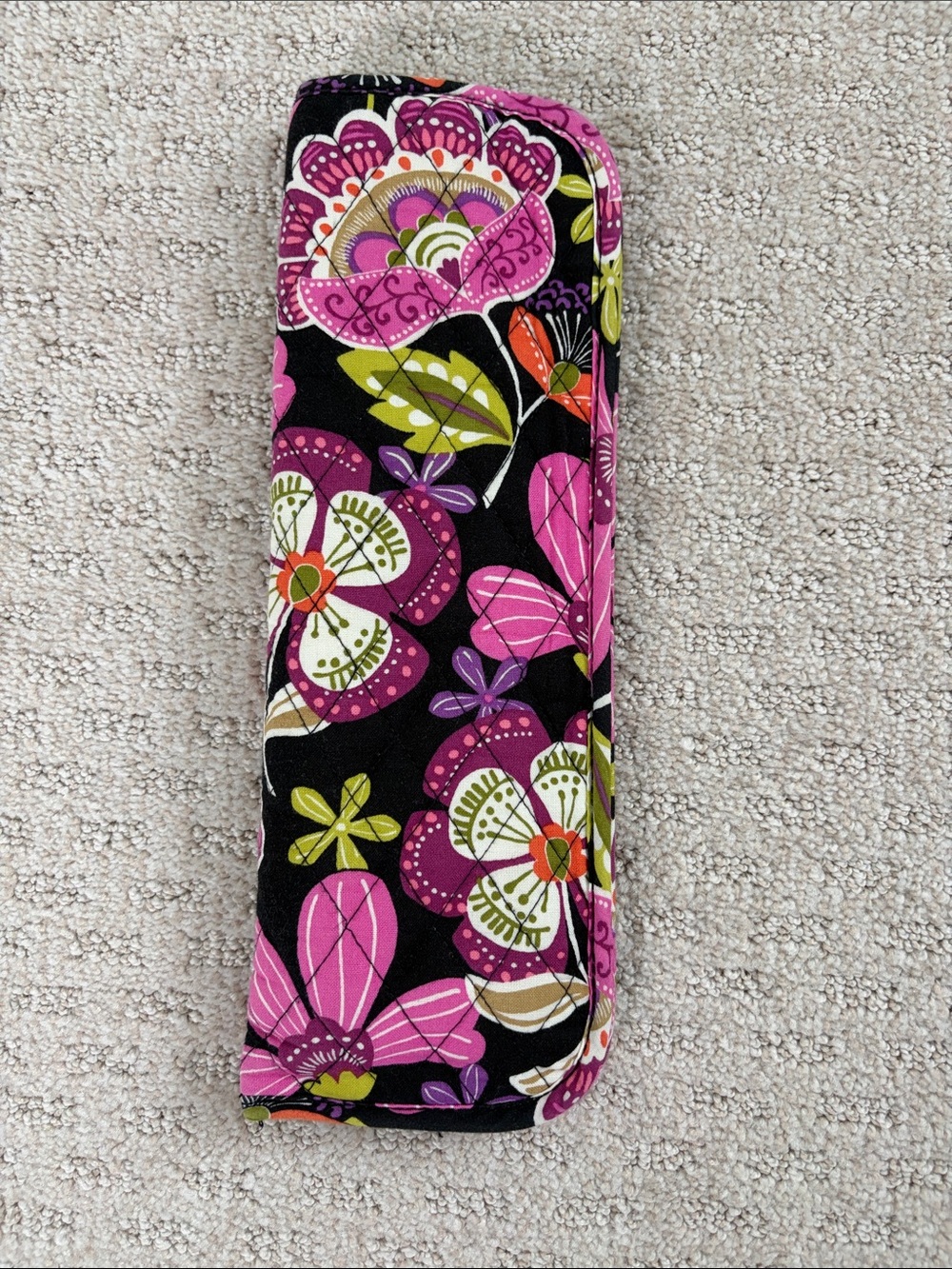 Vera Bradley Heat Resistant Flat Iron Travel Sleeve Pirouette Pink